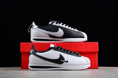Nike Cortez Yin and Yang Shroud White Black - Born Sneakers
