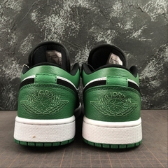 Jordan 1 Low White Black Mystic Green - Born Sneakers
