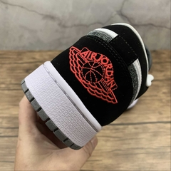Jordan 1 Low Black White Wolf Grey Infrared 23 - loja online