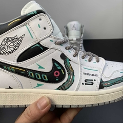 Jordan 1 Mid Computer Interface Custom - Born Sneakers
