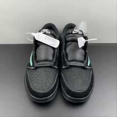 Jordan 1 Low Travis Scott Black Phantom x Tiffany & Co. 1837 Custom - loja online