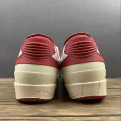 Jordan 2 Retro Low Off-White White Red - Born Sneakers