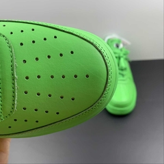 Nike Air Force 1 Low Off-White Light Green Spark na internet