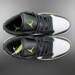 Jordan 1 Low White Black Green - loja online