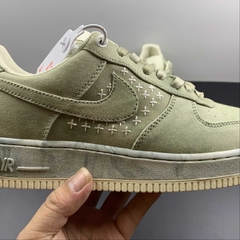 Nike Air Force 1 Low NAI-KE Olive Canvas - Born Sneakers