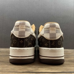 Nike Air Force 1 Low Louis Vuitton Monogram Brown Damier Azur - Born Sneakers