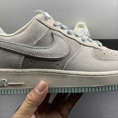Nike Air Force 1 Low Rice White/Grey-Moolight Custom - Born Sneakers