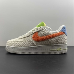Nike Air Force 1 Low Hemp White Orange University Blue