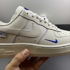Nike Air Force 1 Low White Blue Custom - Born Sneakers