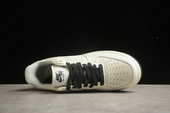 Nike Air Force 1'07 Low Beige White/Black Chameleon Custom - loja online