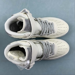 Imagem do Nike Air Force 1 Mid Rice White/Silver Grey
