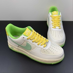 Nike Air Force 1 Low White/Grass Green Custom - loja online