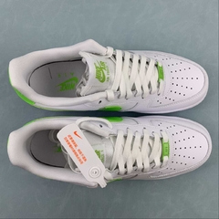 Nike Air Force 1 Low White Green Custom - loja online