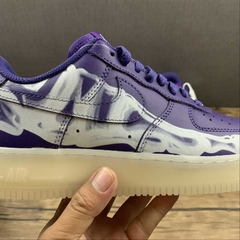 Nike Air Force 1 Low '07 QS Purple Skeleton Halloween - Born Sneakers