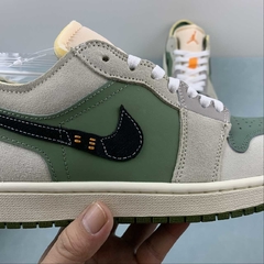 Jordan 1 Low Craft SE Sky J Light Olive Bright Mandarin - Born Sneakers
