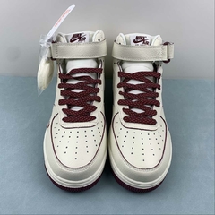 Nike Air Force 1 07 Mid Off White Dark Red - loja online
