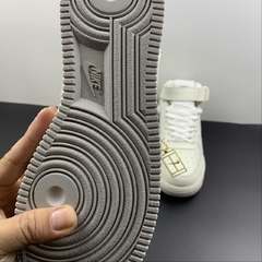 Imagem do Nike Air Force 1 Mid Silver / Grey Custom