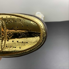 Louis Vuitton Nike Air Force 1 Low By Virgil Abloh Metallic Gold na internet