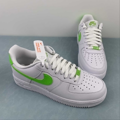 Nike Air Force 1 Low White Green Custom na internet