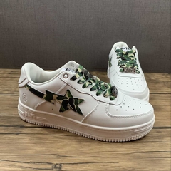 Bapesta Low White ABC Camo Green na internet