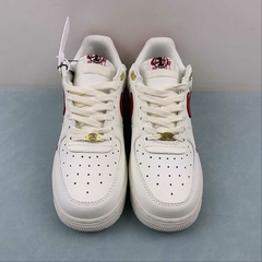Nike Air Force 1 '07 Low Anniversary 40th Years White/Red Custom - loja online
