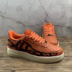 Nike Air Force 1 Low Orange Skeleton - Born Sneakers