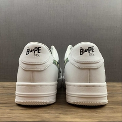Bapesta Low White ABC Camo Green - Born Sneakers