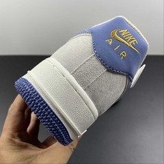 Nike Air Force 1 07 Low Suede Light Grey Blue - loja online