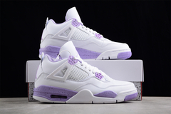 Jordan 4 Retro White/Purple Custom - Born Sneakers