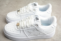 A Bathing Ape Bape Sta Low M2 White Leather - Born Sneakers