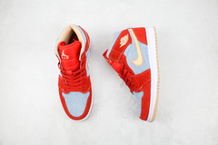 Jordan 1 Mid Denim Red na internet