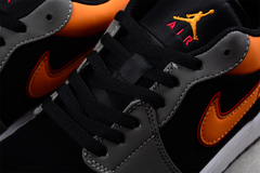 Jordan 1 Low Black Vivid Orange - Born Sneakers
