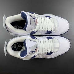 Jordan 4 Retro White Black Midnight Navy - loja online