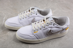 Jordan AJ1 KO Low Union LA White/Neutral Grey-Sail Custom - loja online