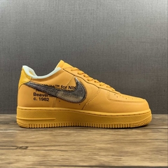 Nike Air Force 1 Low OFF-WHITE University Gold Metallic Silver - comprar online