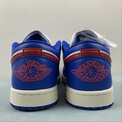 Jordan 1 Low Sport Blue Gym Red - Born Sneakers
