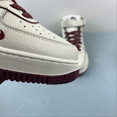 Nike Air Force 1 07 Mid Off White Dark Red - comprar online