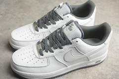 Nike Air Force 1'07 Low White/Grey-Dark Green Custom - Born Sneakers