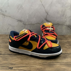 Nike Dunk Low Off-White University Gold Midnight Navy na internet