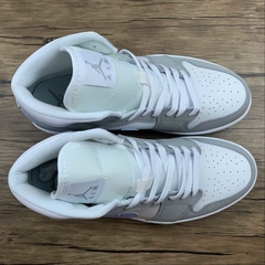 Jordan 1 Mid Wolf Grey Aluminum - loja online