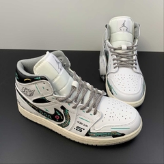 Jordan 1 Mid Computer Interface Custom - loja online