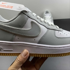Nike Air Force 1 '07 Light Grey/White Custom - Born Sneakers