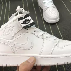 Jordan 1 Mid Triple White - Born Sneakers