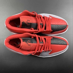 Jordan 1 Low SE Homage Split Gym Red Cement Grey
