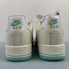 Nike Air Force 1 07 Rice White Sky Blue Custom - Born Sneakers