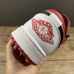 Jordan 1 Low White University Red Black - loja online