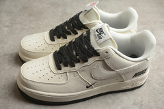 Nike Air Force 1'07 Low Beige White/Black Chameleon Custom - Born Sneakers