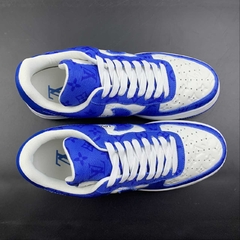 Louis Vuitton Nike Air Force 1 Low By Virgil Abloh White Blue - loja online