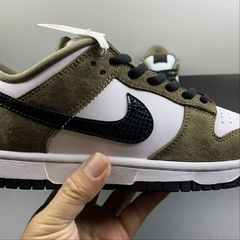 Nike SB Dunk Low White Black Trail End Brown - Born Sneakers