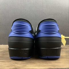 Jordan 2 Retro Low Off-White Black Blue - Born Sneakers